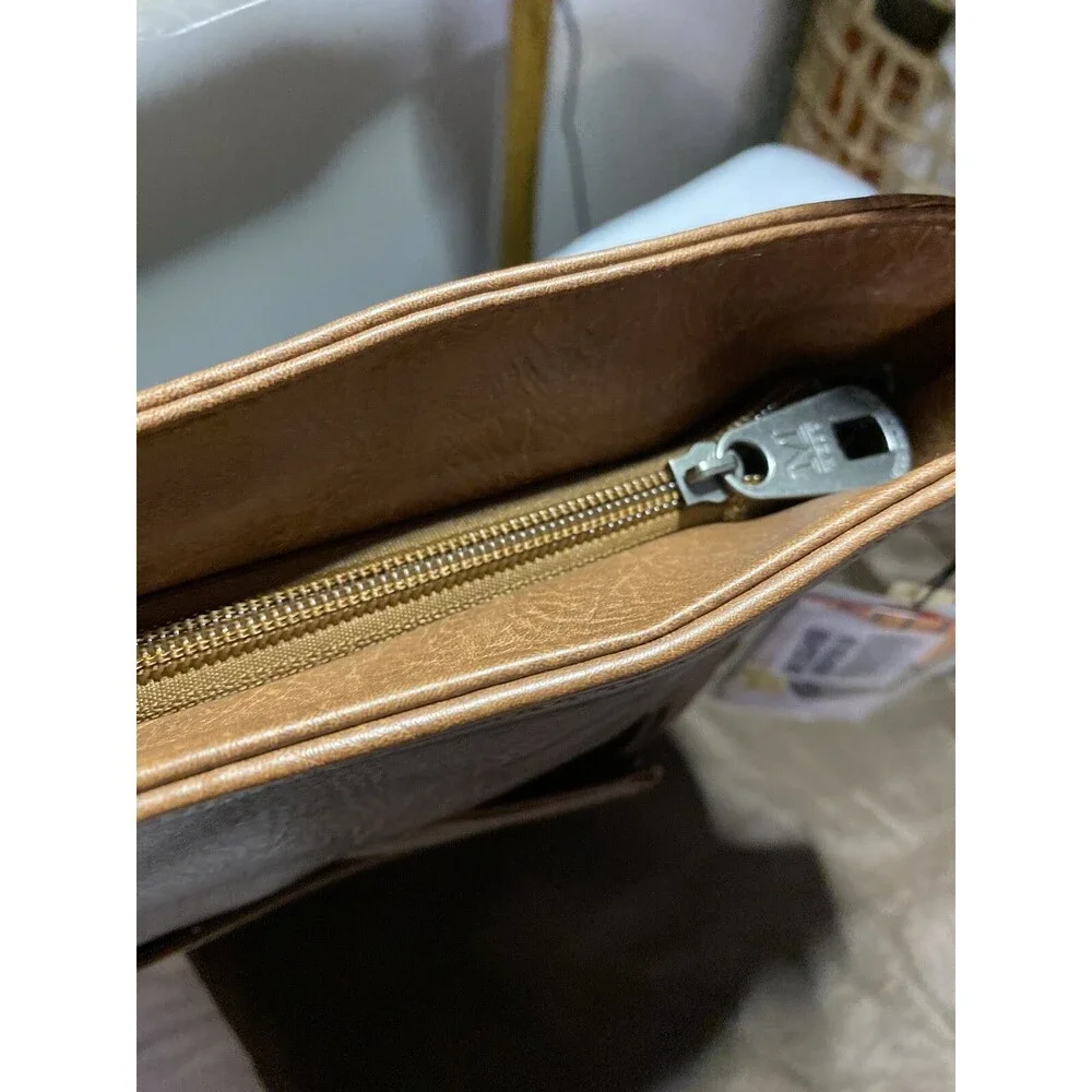 Montana West Conceal Carry Tote Brwn Shoulder Bag MSRP  59.99 Braided Detail NWT